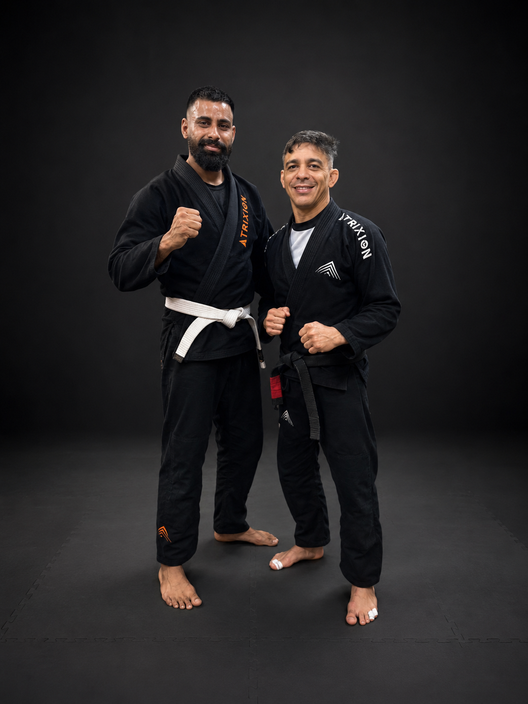 coachronnyy with BJJ Master in Atrixion Gi